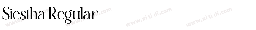 Siestha Regular字体转换 Siestha Regular字体转换